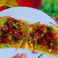 A picture of Bread Fruit Pizza.