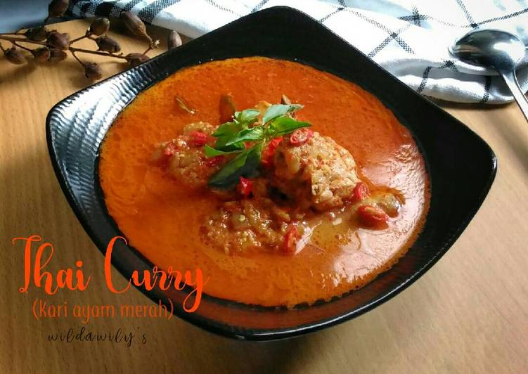  Resep  Thai Curry Kari  Ayam  Merah  ala Thai oleh Wilda 