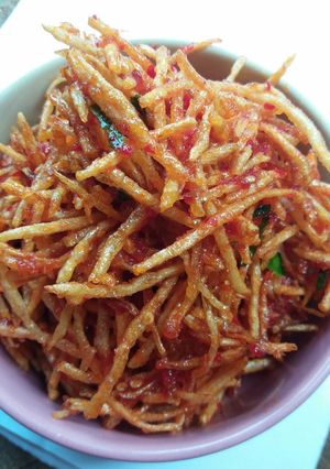 Foto resep Kering Kentang a.k.a Kering Mustofa garing + tanpa penyedap