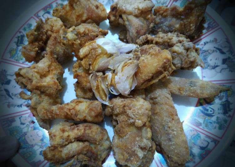 Resep Ayam Goreng Bawang Putih Kriuk, Bikin Ngiler