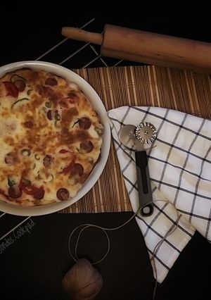 A picture of My favorite pizza.
