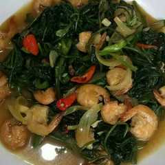 Kangkung Tumis Udang রেসিপির প্রধান ছবি
