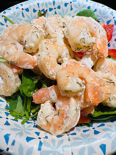 A picture of Summer Shrimp 🍤 Salad 🥗.