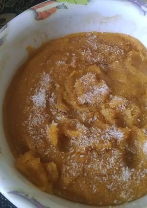 A picture of Sooji ka halwa.