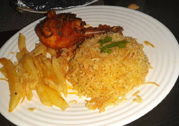 Poulet rôti et riz basmati 🙊