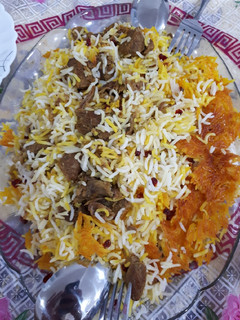 عکسی از دستور چلو گوشت