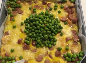 Una foto de Pastelon de Papas y Zanahorias con Salchichas