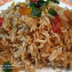Jaggery rice A picture of Jaggery rice.