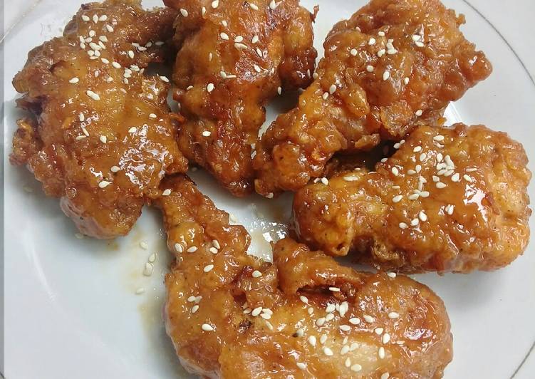 Langkah Mudah untuk Membuat Korean Honey Fried Chicken, Enak