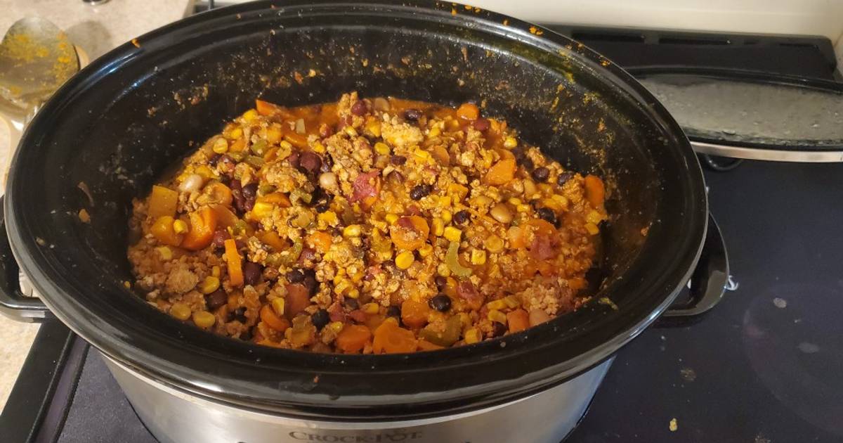 Best Healthy Slow Cooker Turkey Chili Recipe - Nomaste Hungry