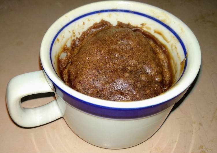 Brownies microwave dlm mug (no mixer no oven, 5 menit jadi)