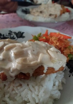 Foto resep Dori crispy with mushroom sauce