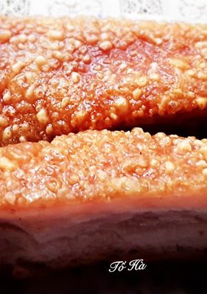 Hình của món Thịt quay giòn da (bì).