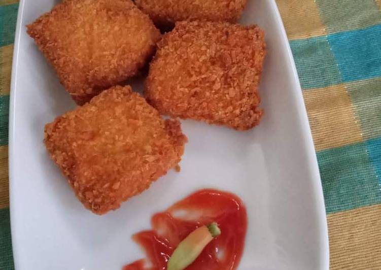 Cara Gampang Membuat Chicken nugget homemade, no msg yang Lezat Sekali