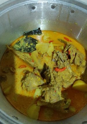 Foto resep Opor ayam kentang