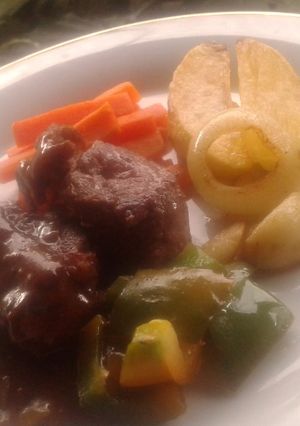 Foto resep Buffalo steak blackpaper