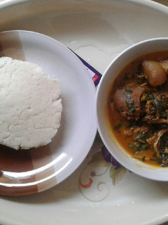 A picture of Native soup with Semo.