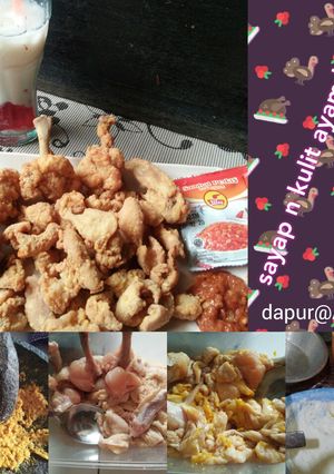 Foto resep Sayap & kulit ayam kriuk