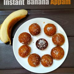 A picture of Instant Banana appam.