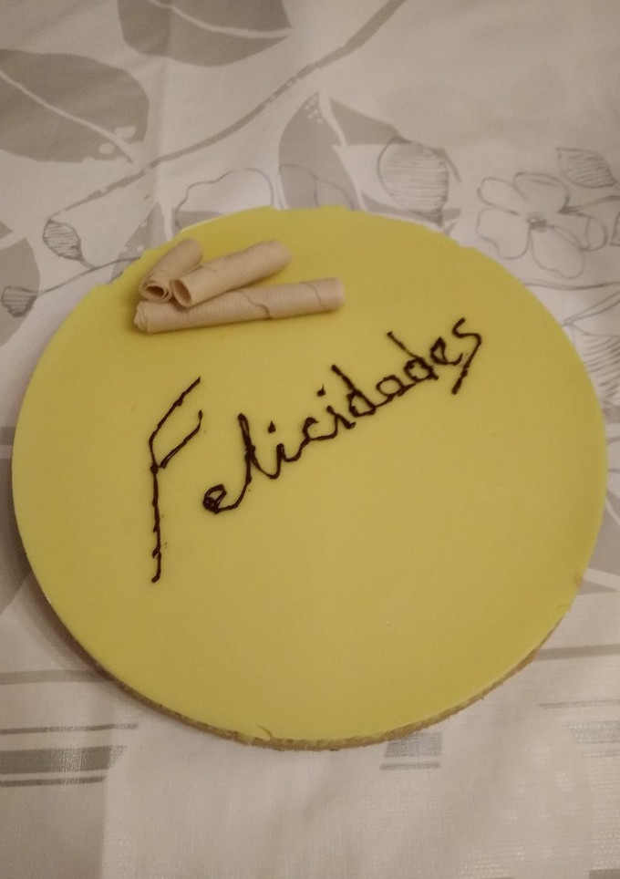 Una foto de Tarta de natillas con Thermomix