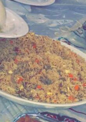 صورة لوصفة ارز صيني بالخضار والبيض