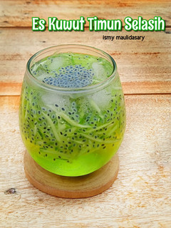Foto resep Es Kuwut Timun Selasih