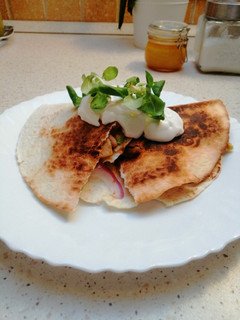 Csirkés quesadilla recept fotója