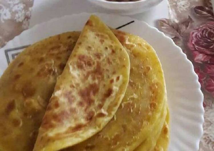 Steps to Prepare Award-winning Pumpkins chapati and beans