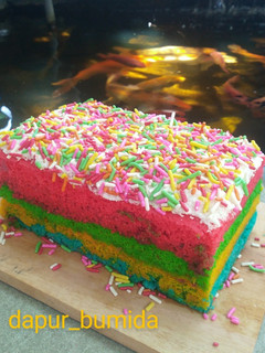 Foto resep Rainbow Cake Kukus
