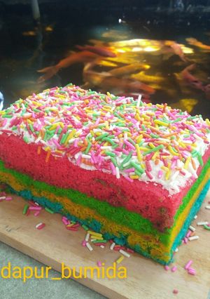 Foto resep Rainbow Cake Kukus