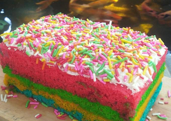 Rainbow Cake Kukus