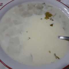 Una foto de Sopa de Crema con Fideos caseros!Súper Fácil y Rica😍