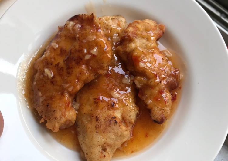 Langkah Mudah untuk Menyiapkan Ayam Crispy saos Asam Manis yang Lezat Sekali