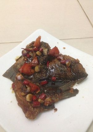 Foto resep Ikan mas goreng sambal kecap
