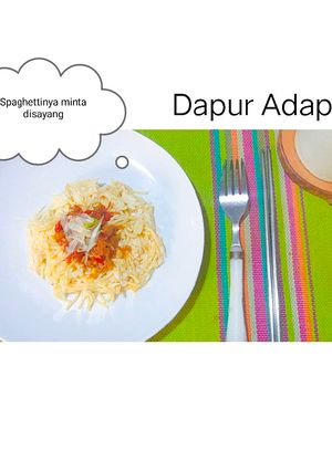 Foto resep Spaghetti Minta Disayang Selamanya 😁🤍👍🏻 Indonesian Flavor🙏