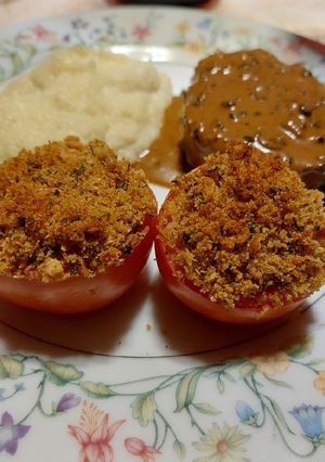 Una foto de Jitomates horneados a la parmesana