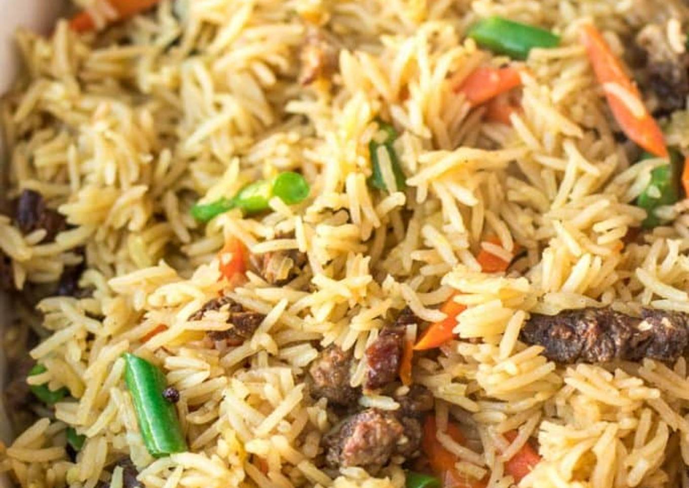 How to prepare beef rice