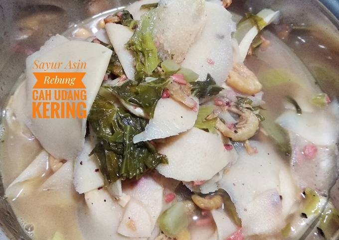 Resep Sayur Asin Rebung Cah Udang Kering Oleh Windy Lee Cookpad