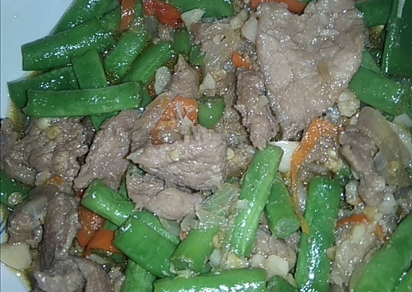 2. Oseng Buncis Daging Sapi