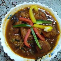 Rice ball Manchurian A picture of Rice ball Manchurian.
