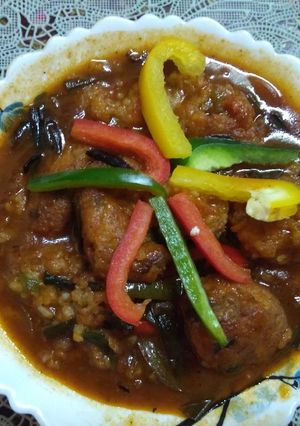 A picture of Rice ball Manchurian.