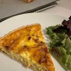 A picture of Quiche Lorraine (Bacon and Gruyère Tart).