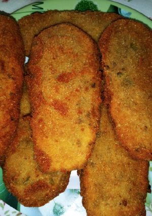Una foto de Milanesas de Berenjenas