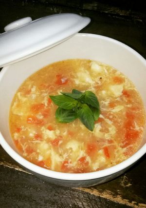 Hình của món Súp Trứng Cà Chua.