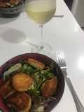 Ensalada con nuggets