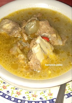 Foto resep Sup kuah asam manis Iga kambing (Bima : Saronco Peke)