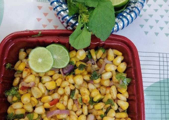 Spicy Corn Chaat 🧅🌽 Recipe