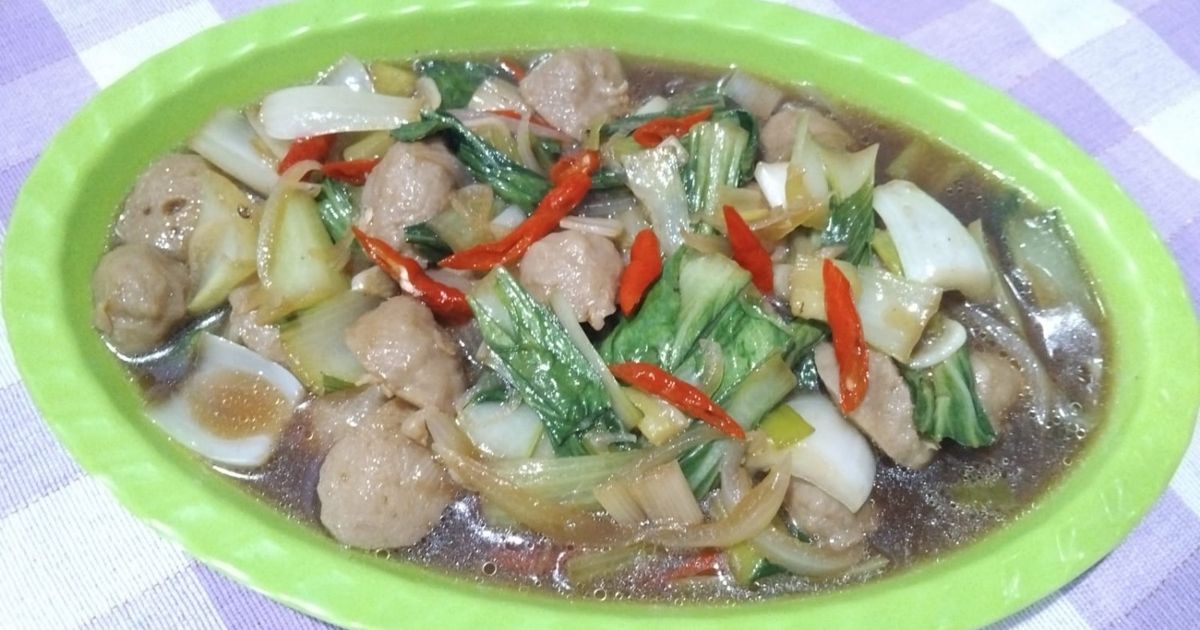 Tumis Pokcoy Bakso -330-