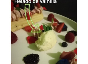 Una foto de Helado de vainilla