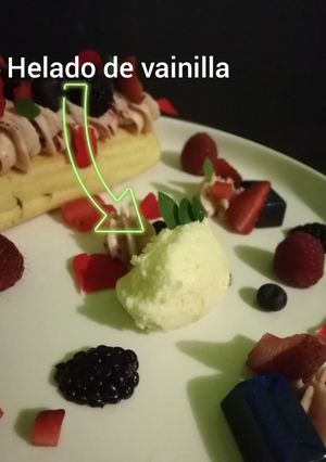 Una foto de Helado de vainilla
